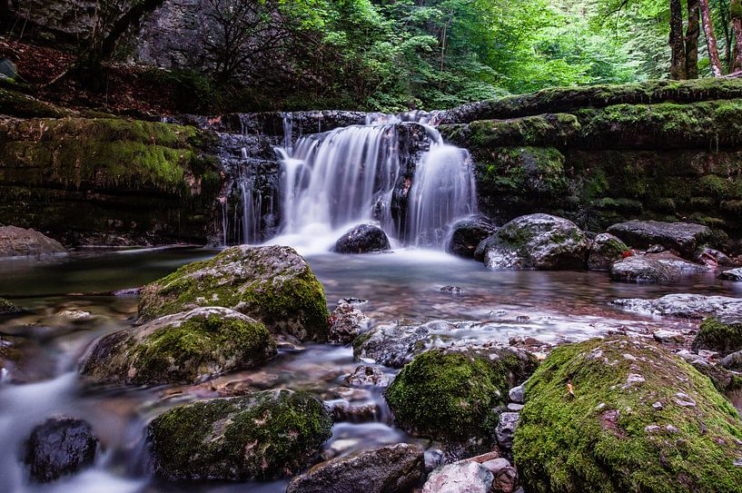 Stromschnellen im Jura, Frankreich von Gijs Rijsdijk