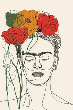 Frida Kunstbild von Poster Art Shop