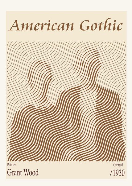 Le gothique américain - Grant Wood (1930) par DOA Project