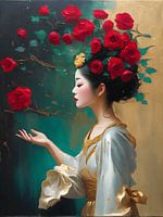 Geisha en fleurs