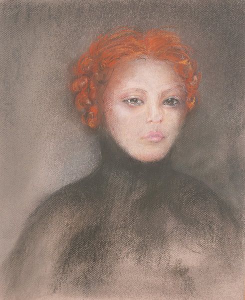 Rothaarige Schönheit, inspiriert von einem alten Meister von Ineke de Rijk