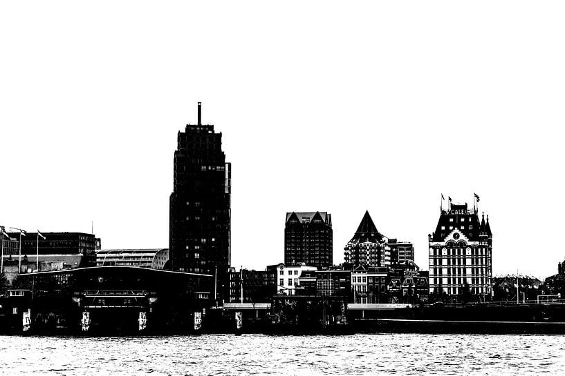 Blick von der Maaskade / Noordereiland von Marianne Twijnstra