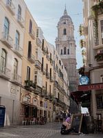 malaga spanien stadt spanien architektur mädchen