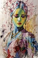 Eine Balletttänzerin in Bewegung