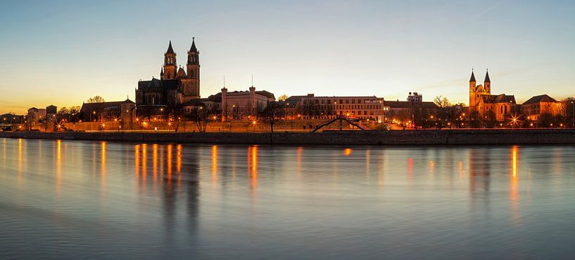 Panorama de la ligne d'horizon de Magdebourg par Frank Herrmann