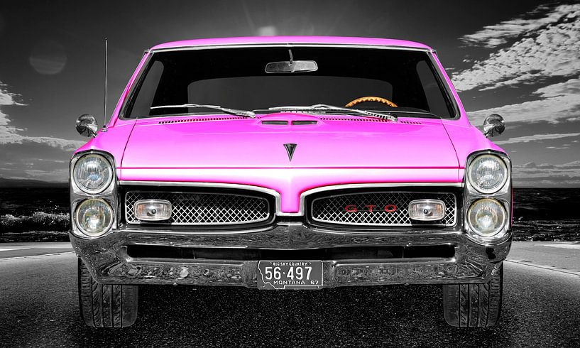 1967 Pontiac GTO in pink von aRi F. Huber