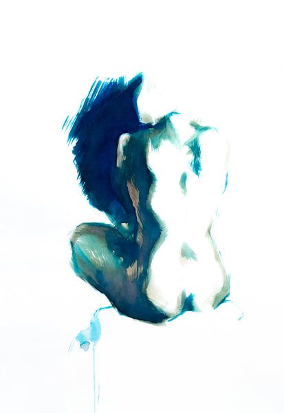 Sitzender Akt von Anny Body