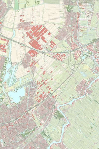 Carte de Zuidplas par Rebel Ontwerp