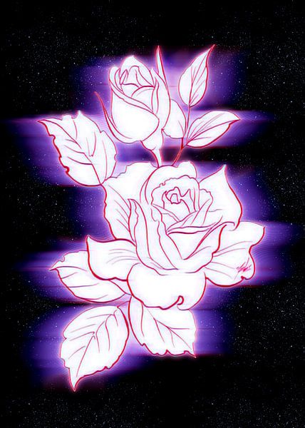 red flower by ahmad hanan attaki