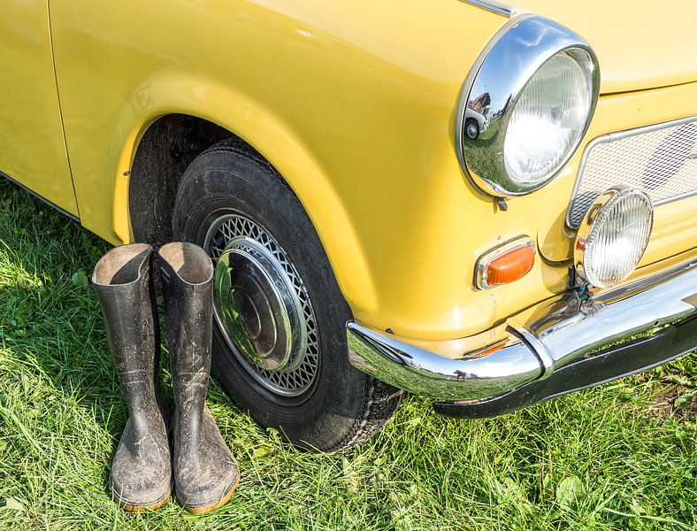 yellow Trabant 601 oldtimer from East Germany by Animaflora PicsStock