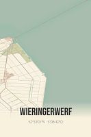 Alte Karte von Wieringerwerf (Nordholland)