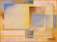 Ceruleanblau mit Gelb 1