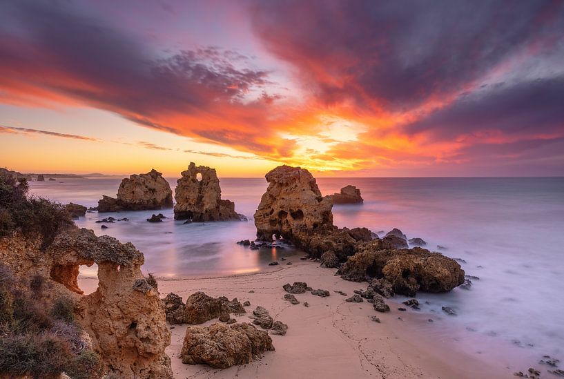 Sunrise in the Algarve, Portugal by Adelheid Smitt