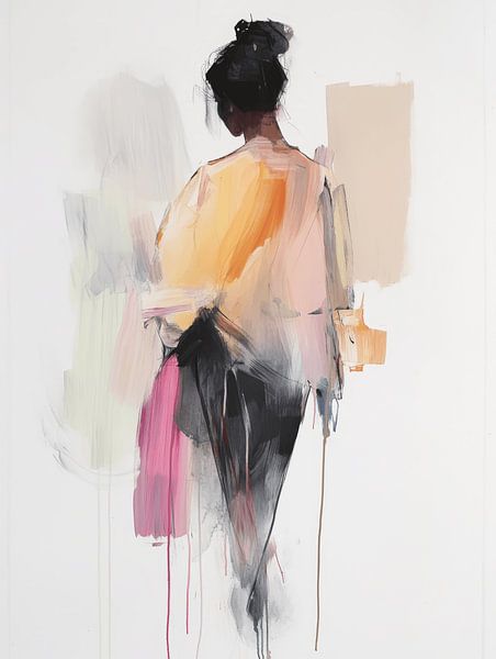 Figuratives Porträt, modern und abstrakt von Carla Van Iersel