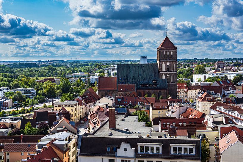 Blick auf die Hansestadt Rostock von Rico Ködder
