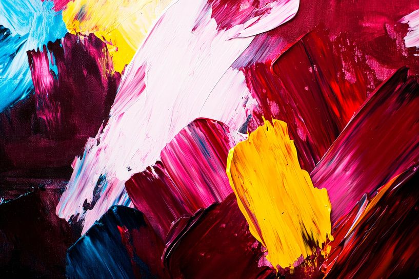 Peinture abstraite colorée par Poster Art Shop