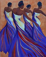 African women dancing
