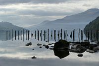 Herbst und Nebel über dem See