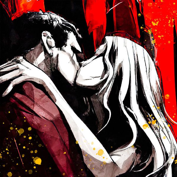 Een kus in drieluik deel 2 van Arjen Roos