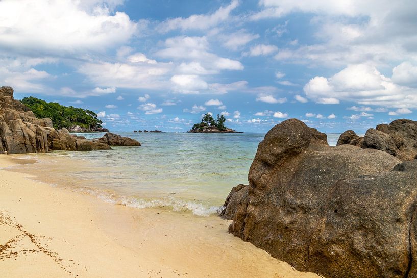 Beach anse royale on the Seychelles island Mahé by Reiner Conrad