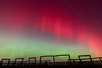 Nordlicht am Ringheiligtum Pömmelte