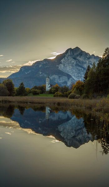 Fennersee, Fennberg, Favogna, Südtirol, Alto Adige, Italien von Rene van der Meer
