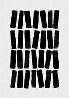 Zwarte penseelstreken