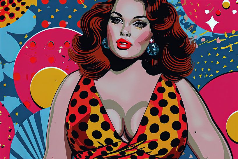 Abstraktes Porträt Pop Art von Egon Zitter