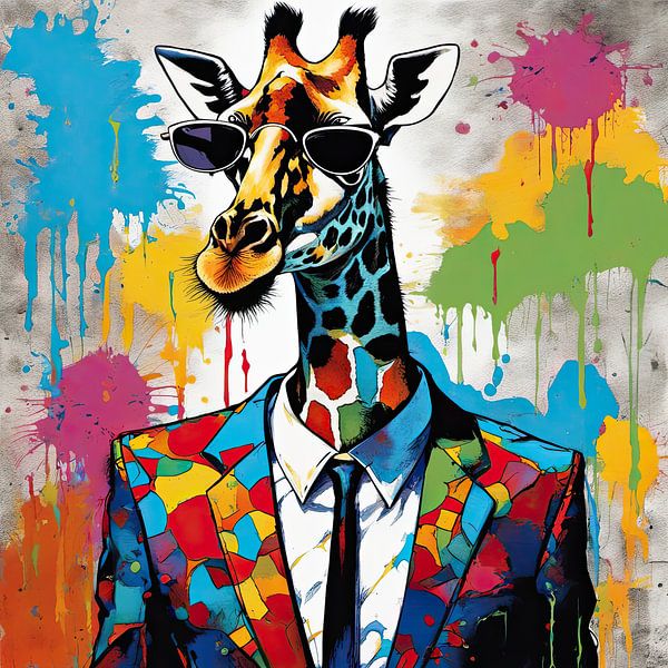 PopArt Giraffe 06.58 by Eye catching paintings