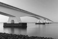 Sandwich bridge sunset Black White