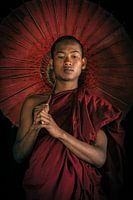 Junger Mönch in den Tempeln von Bagan