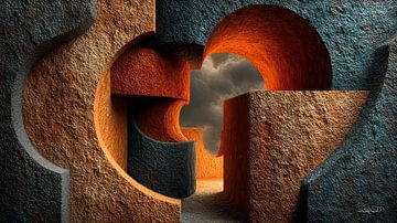 abstrakte Formen und Texturen