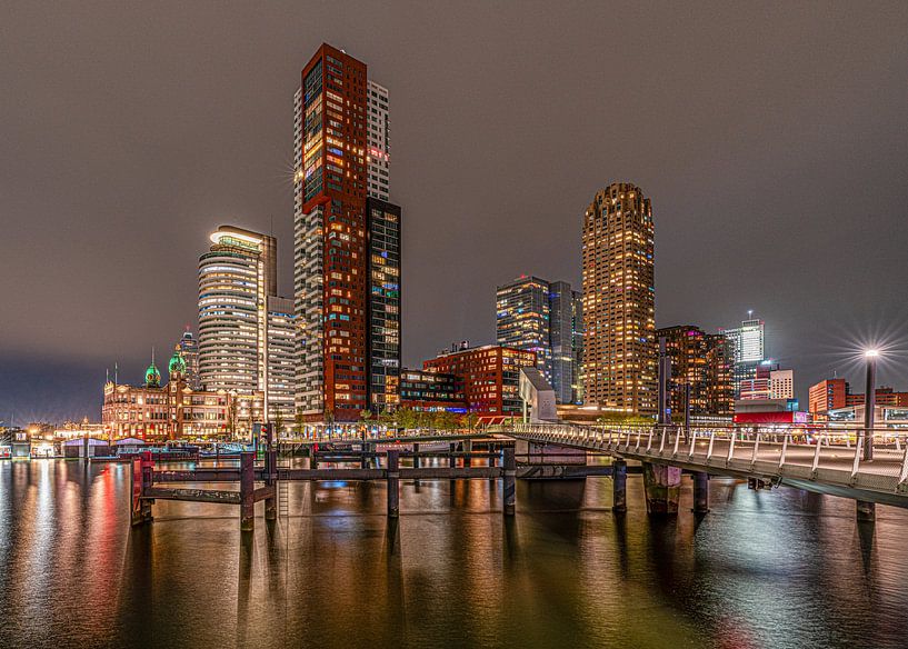 Wilhelmina pier by night by Nicolette Eekhof