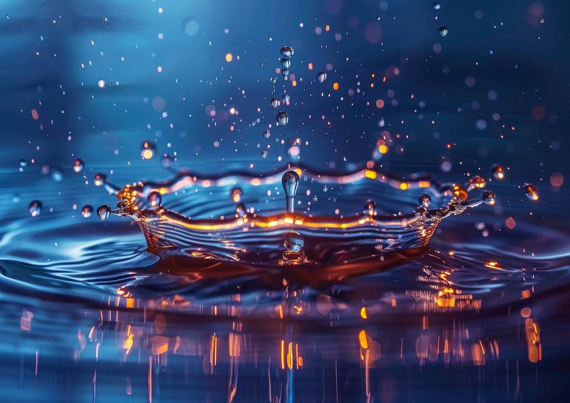 Drops of water by Harry Cathunter