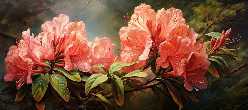 Rhododendron Painting | Whispering Petals by Flower Studio