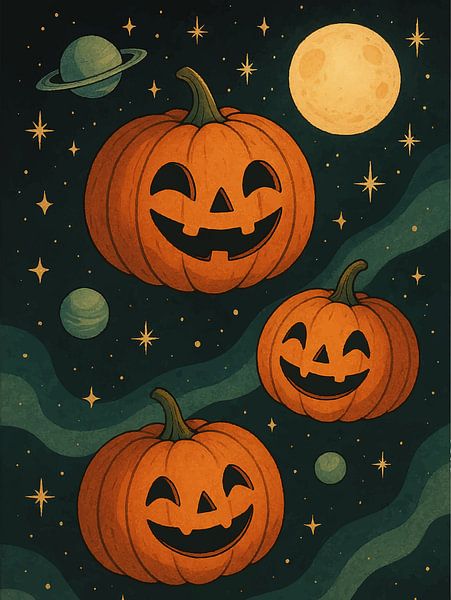 Cosmic Pumpkins by Media Jeka