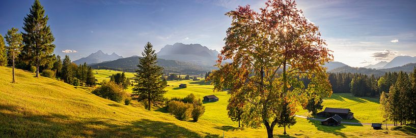 Herbstpanorama Werdenfelser Land von Walter G. Allgöwer
