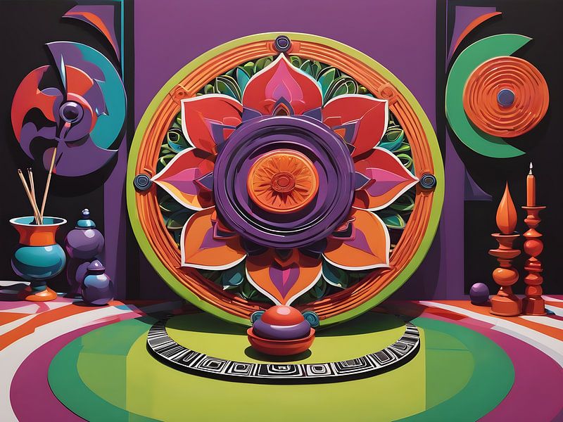 La perfection géométrique rencontre l'expression colorée par Bart Veeken