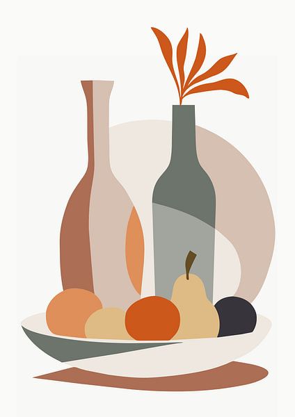 Still life with fruit (04) by Sabine Minten