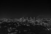 Rotterdam bij nacht Zwart Wit