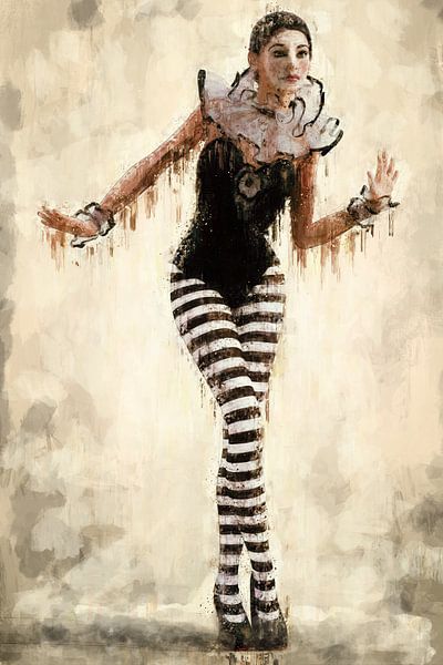 Gemalte Pierrette von Arjen Roos