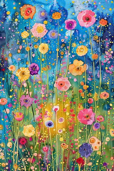 Sternenlicht über dem Blumenfeld von Whale & Sons