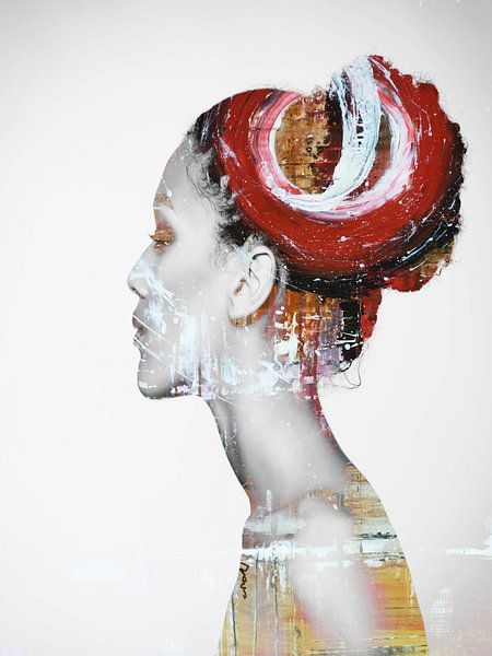 23. silhouette, portrait, femme, Maaya. par Alies werk