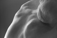 Detail of Kiss, sculpture by Rodin