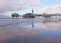 La jetée de Scheveningen au coucher du soleil