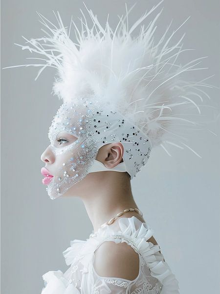 Albino-Porträt von haroulita