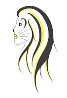 Femme chat - femme avec visage de chat