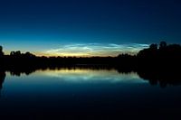 light-giving clouds, or noctilucent couds.