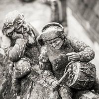 The air arch statues or spouts of St. John's Cathedral in 's-Hertogenbosch,