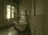 Bathroom in abandoned doctor's house